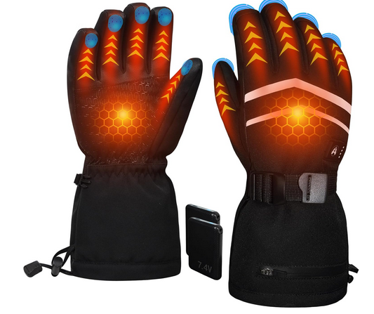 Heated Gloves with Rechargeable Battery Packs
