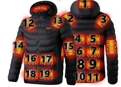 Usb power bank heated 2025 jacket