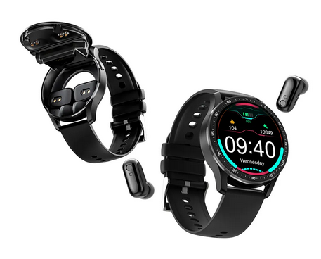 Smart Watch with Bluetooth Ear Buds