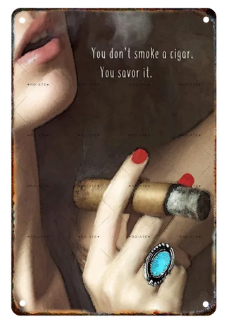 Decor Cigar Metal Signs