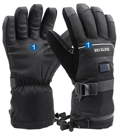 Heated Gloves with Rechargeable Battery Packs